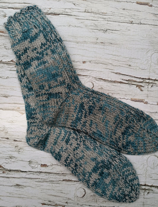 (8.5")Bas tricotés 80%laine