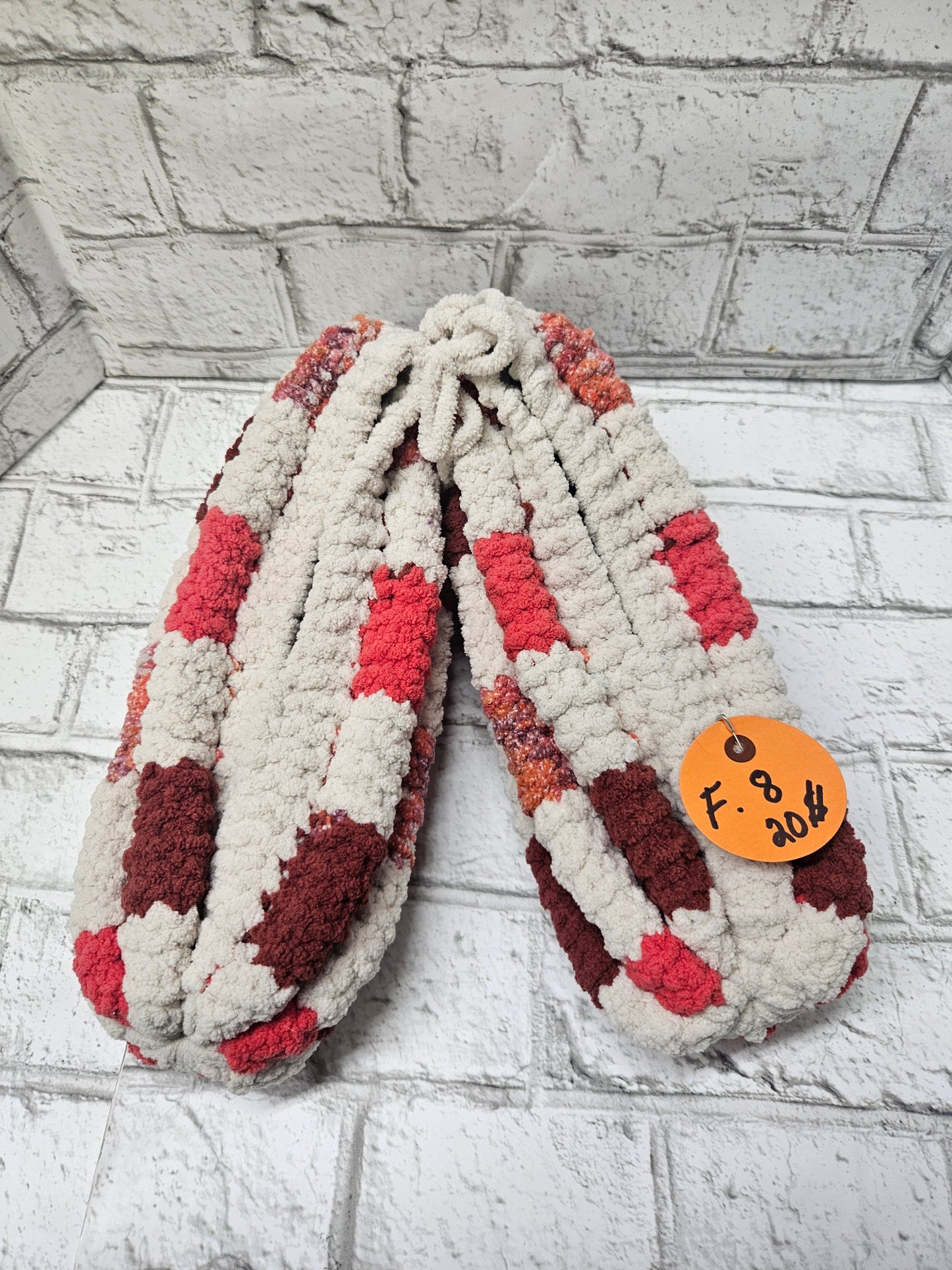 Pantoufles en laine tricotées–Femme 8