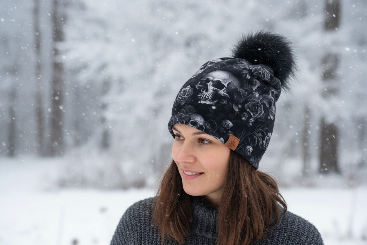 Tuque en tissu doublé micro-polar