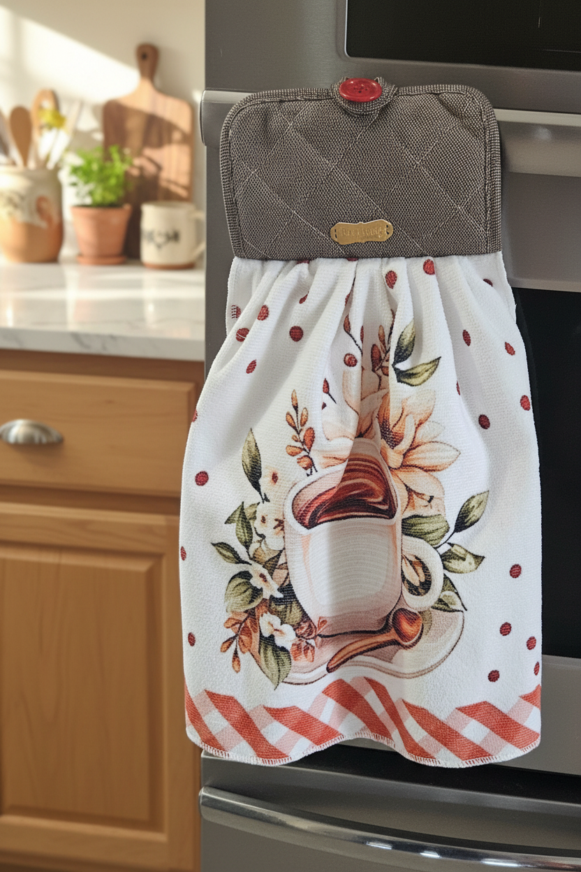 Essuie-Main avec Bouton - Attache Pratique