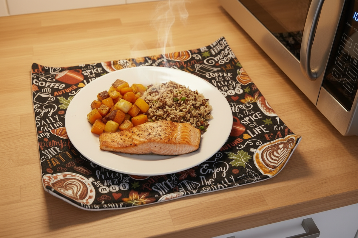 Sous-assiettes réversibles pour micro-ondes