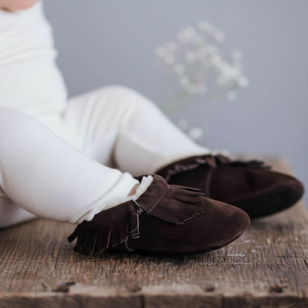 Pantoufles Bébé en Suède Doublé Polar (18-24 mois)