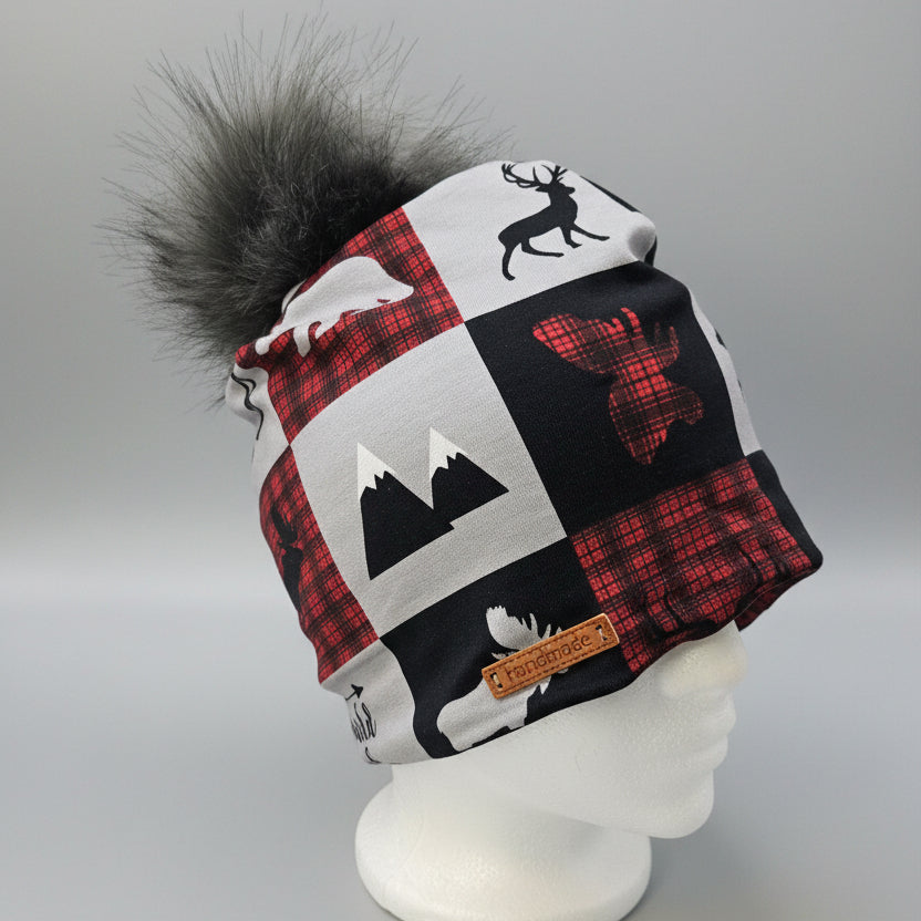 Tuque en tissu doublé micro-polar