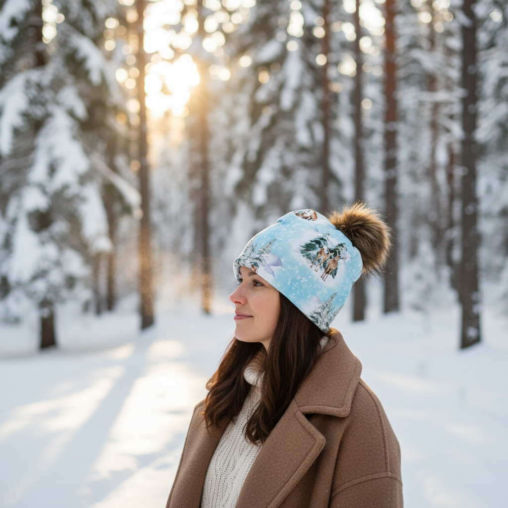 Tuque en tissu doublé micro-polar