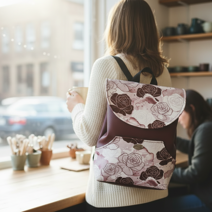 Sac à dos sacoche en simili cuir