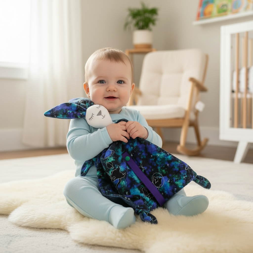 Mini Doudou avec Attache-Suce