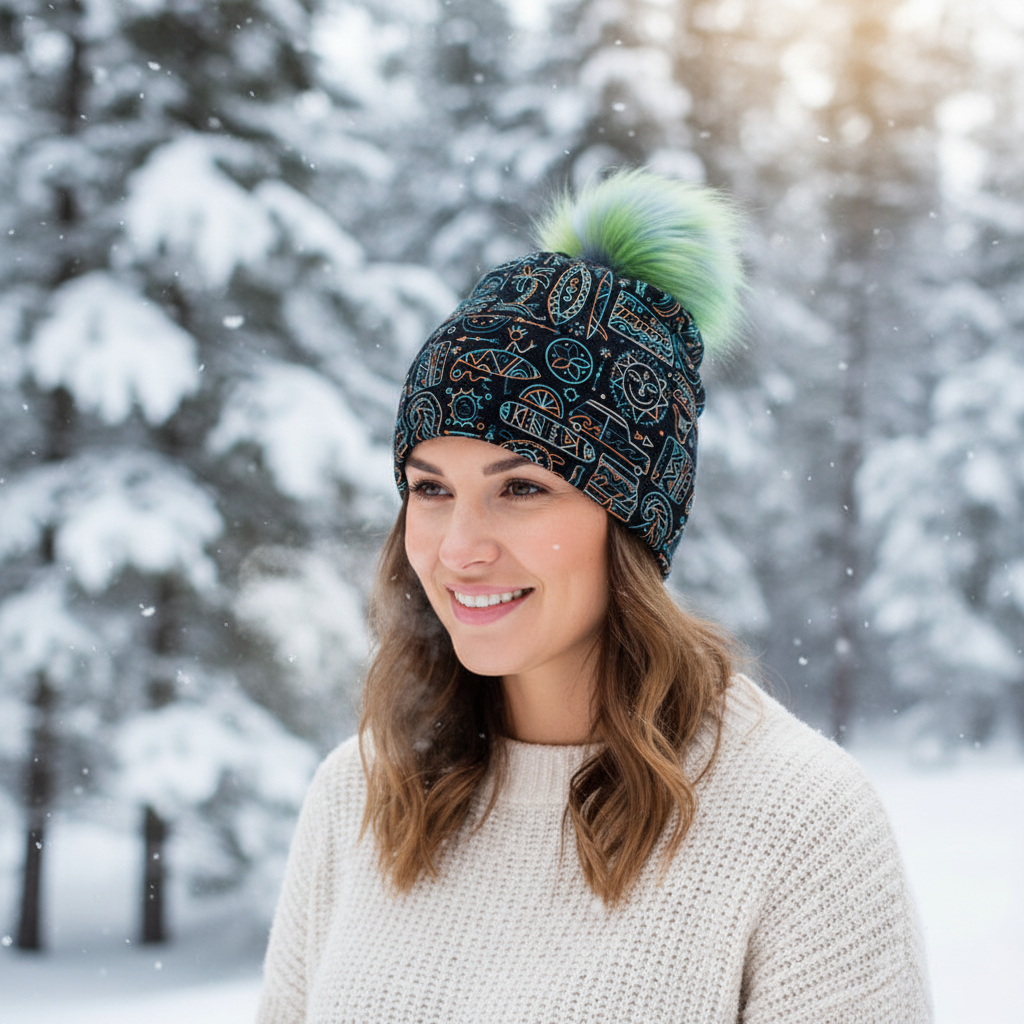 Tuque en tissu doublé micro-polar