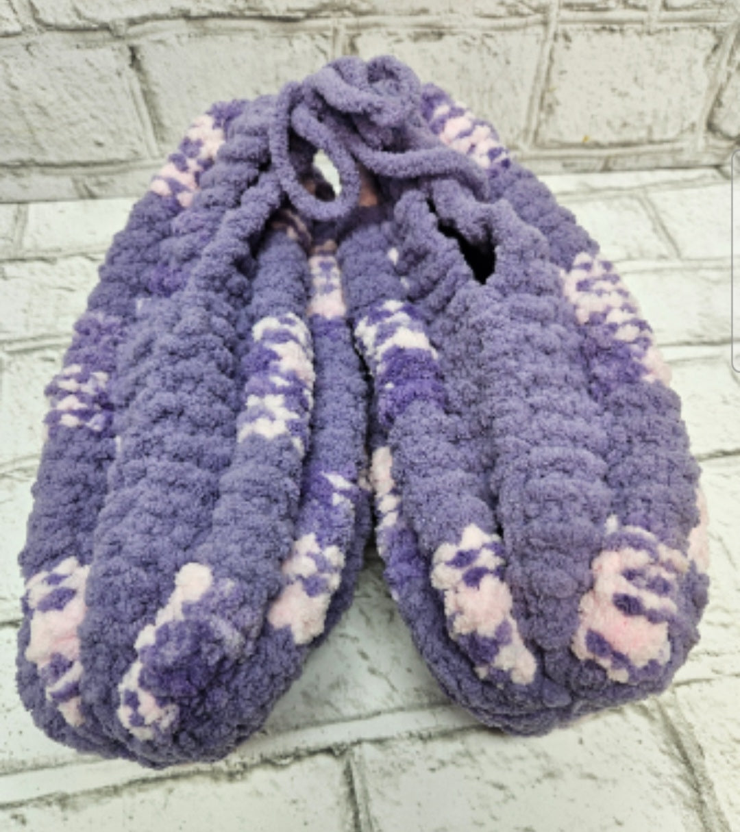 Pantoufles en laine tricotées–Femme 7