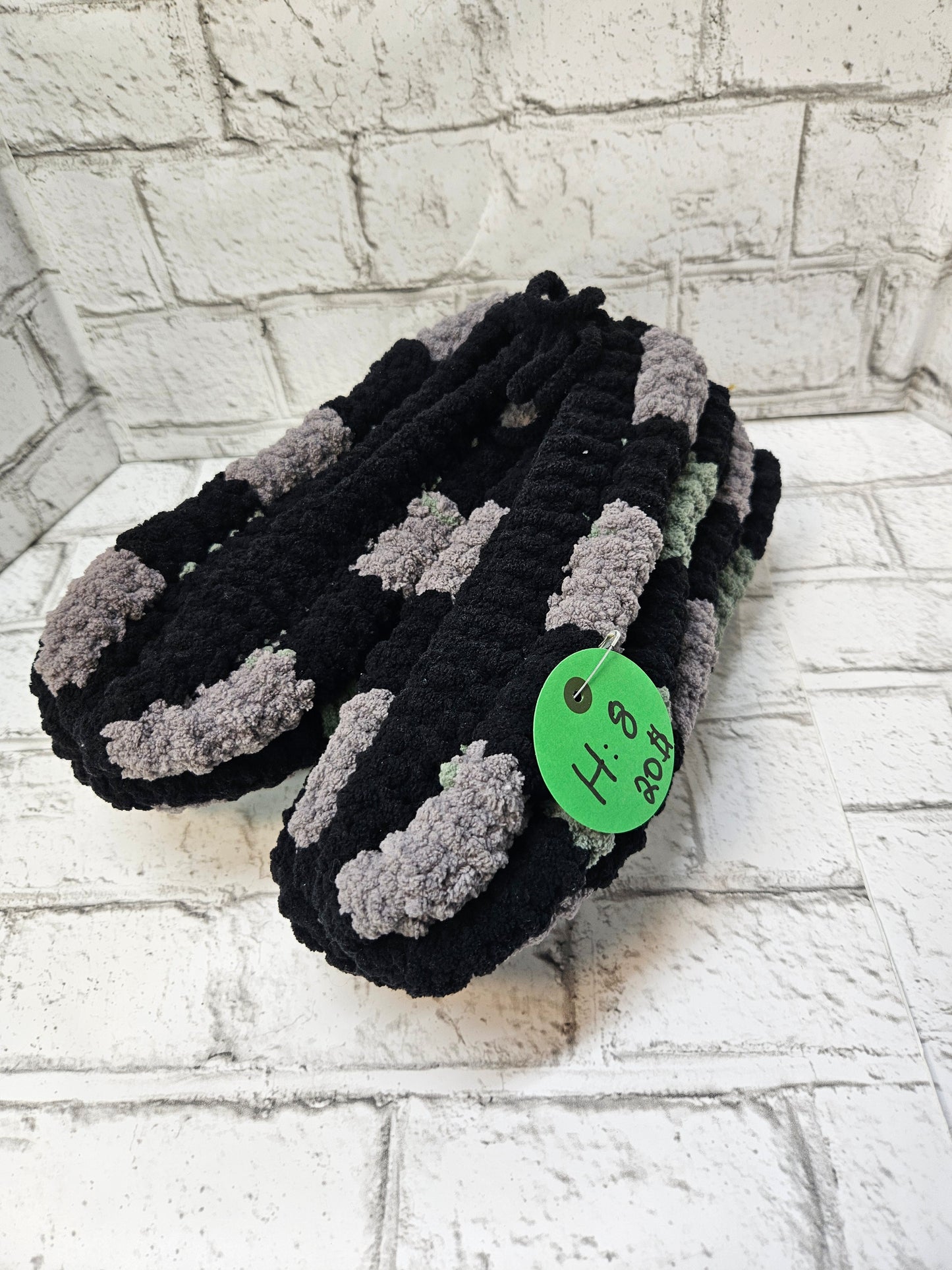 Pantoufles en laine tricotées–Homme 8