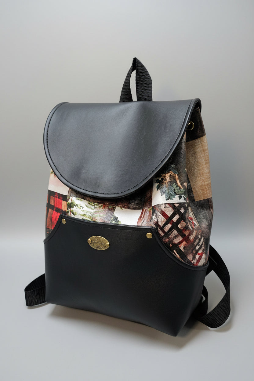 Sac à dos sacoche en simili cuir