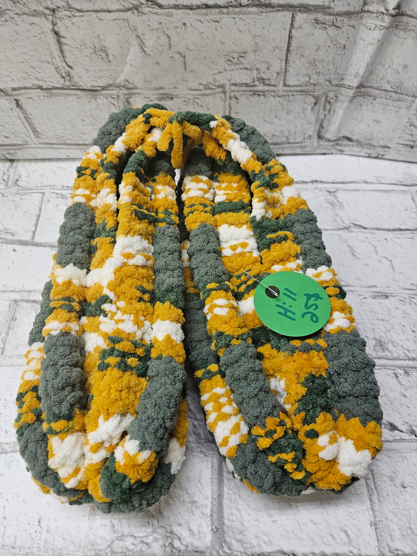Pantoufles en laine tricotées–Homme 11