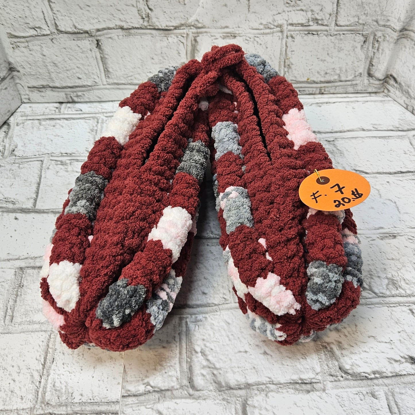 Pantoufles en laine tricotées–Femme 7