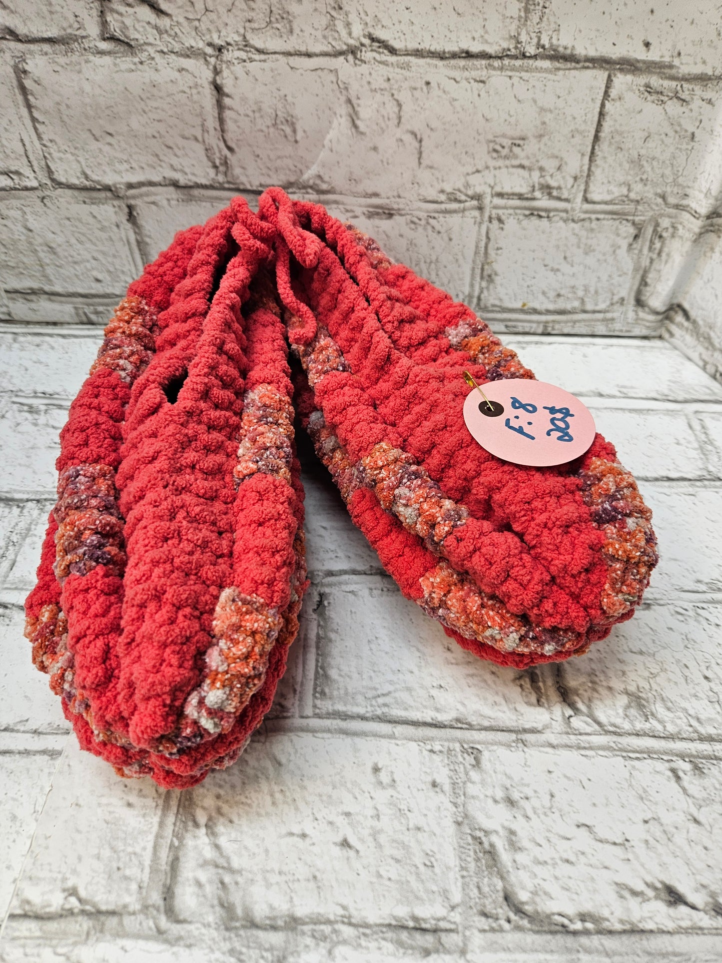 Pantoufles en laine tricotées–Femme 8