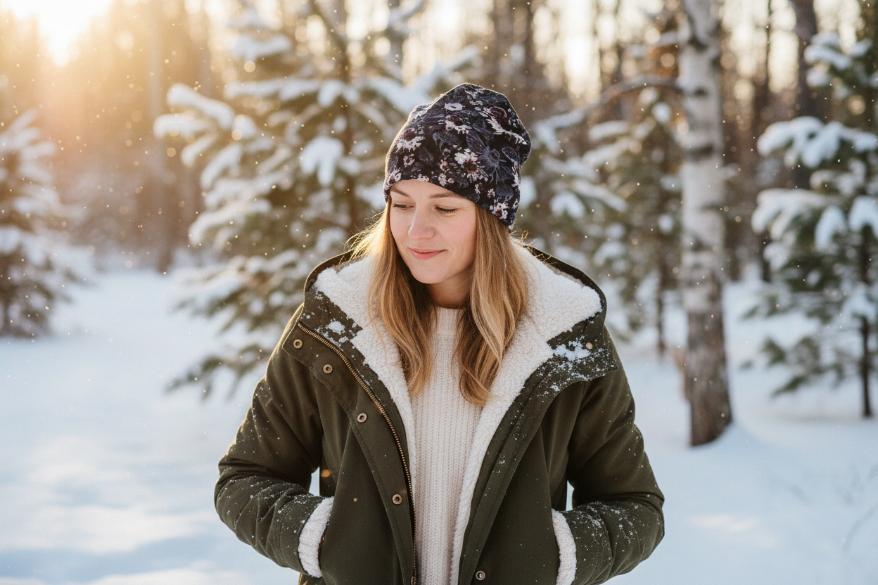 Tuque en tissu doublé micro-polar