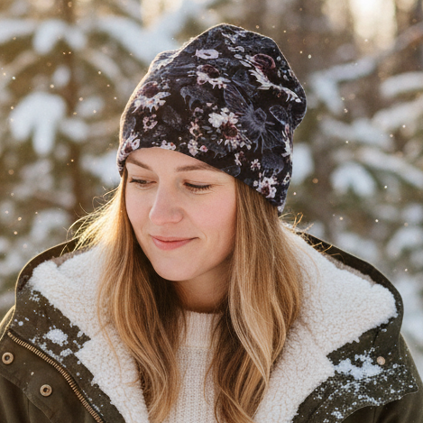 Tuque en tissu doublé micro-polar