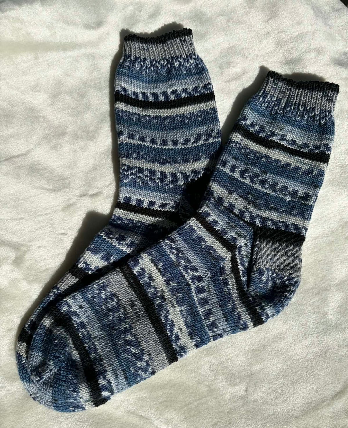 Médium (6-8)-Bas adulte 93% Acrylique 7% PBT