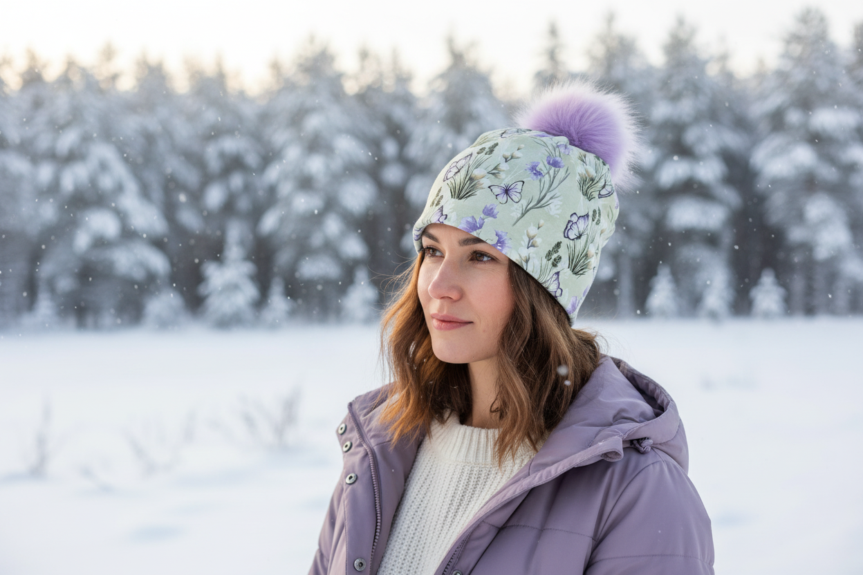 Tuque en tissu doublé micro-polar