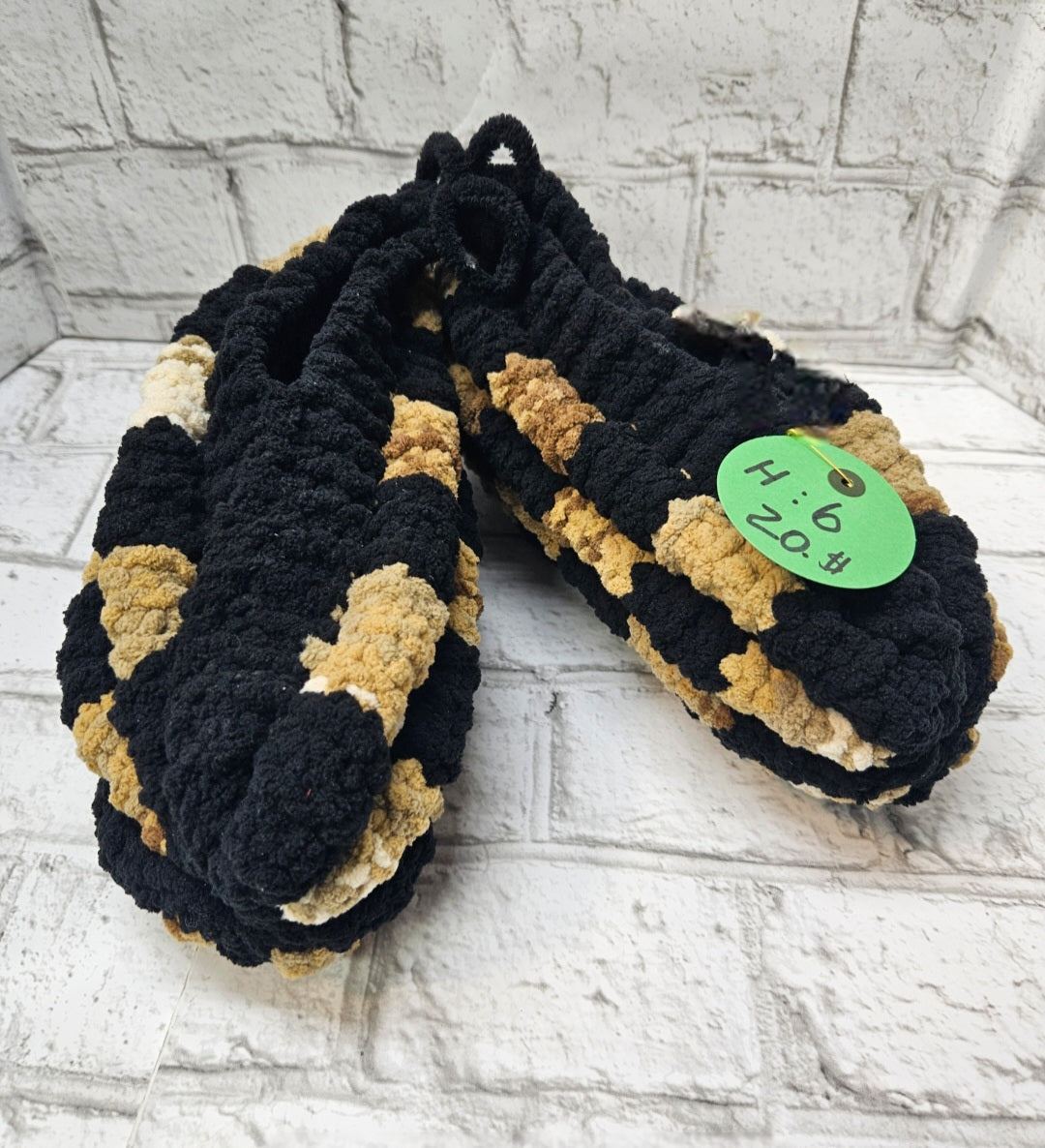 Pantoufles en laine tricotées–Homme 6