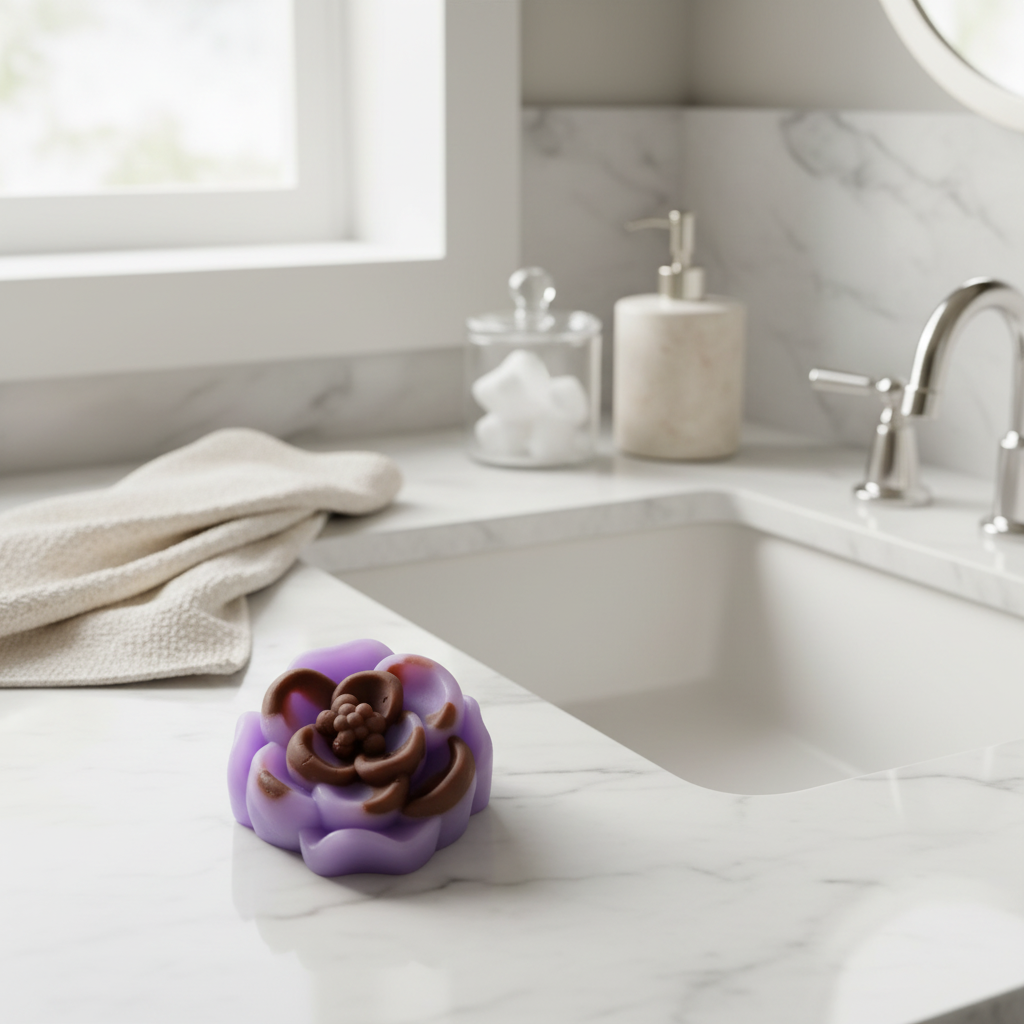 Savon en forme de fleur