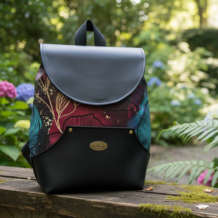Sac à dos sacoche en simili cuir
