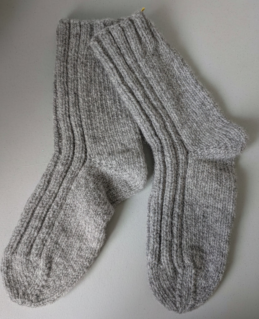 (9.5")Bas tricotés 80%laine