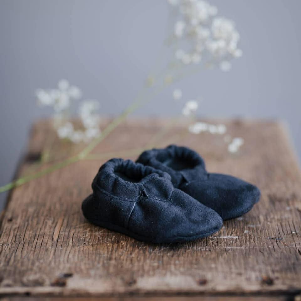 Pantoufles Bébé en simili Suède Doublé Polar (6-12 mois)