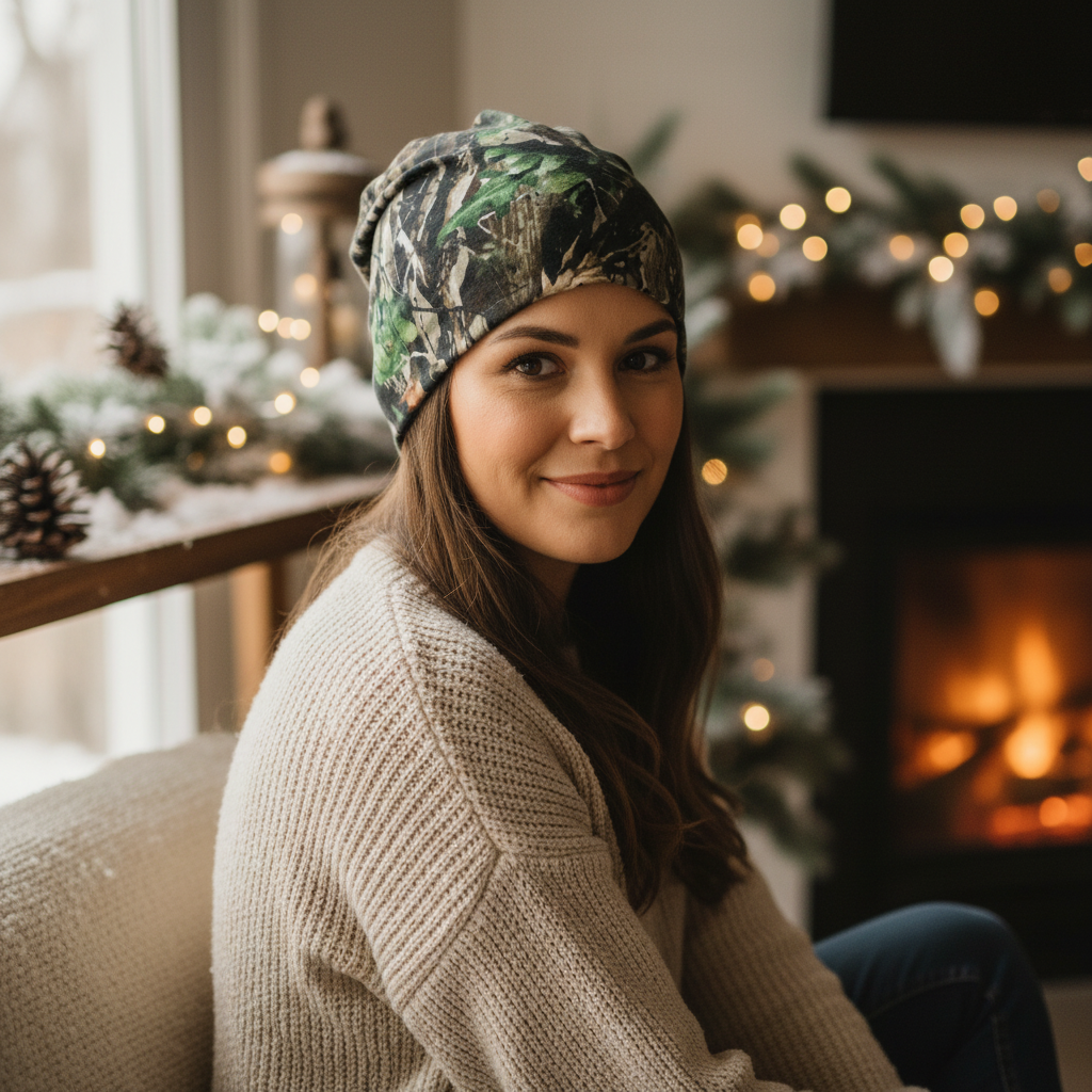 Tuque en tissu doublé micro-polar