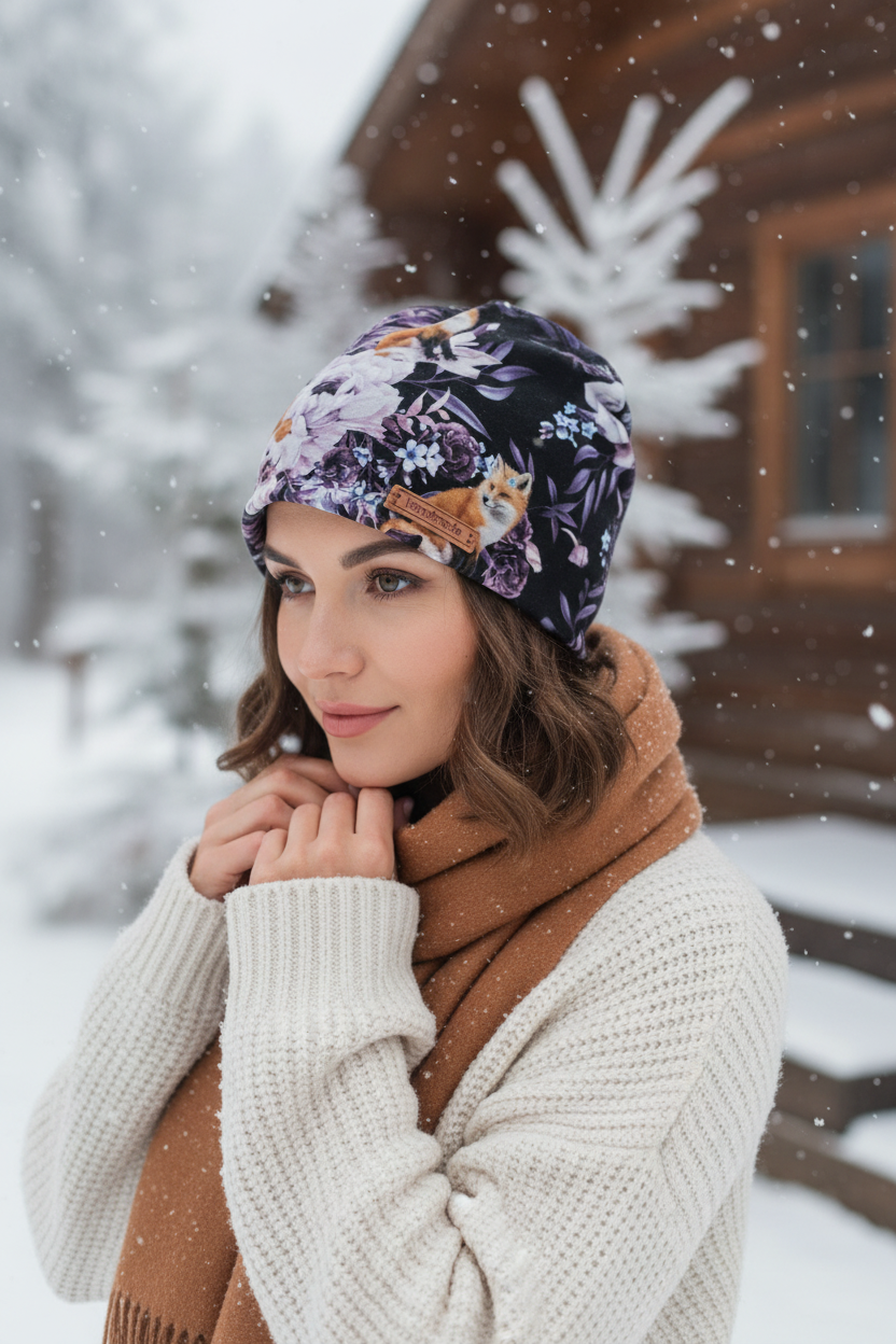Tuque en tissu doublé micro-polar
