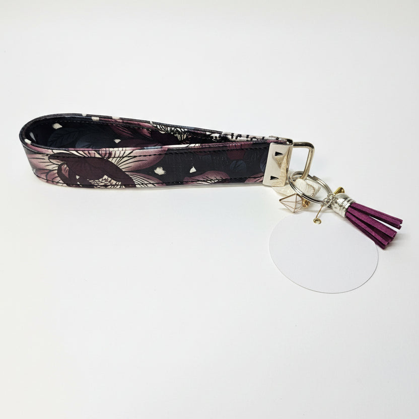 Porte-clé avec sangle en simili cuir