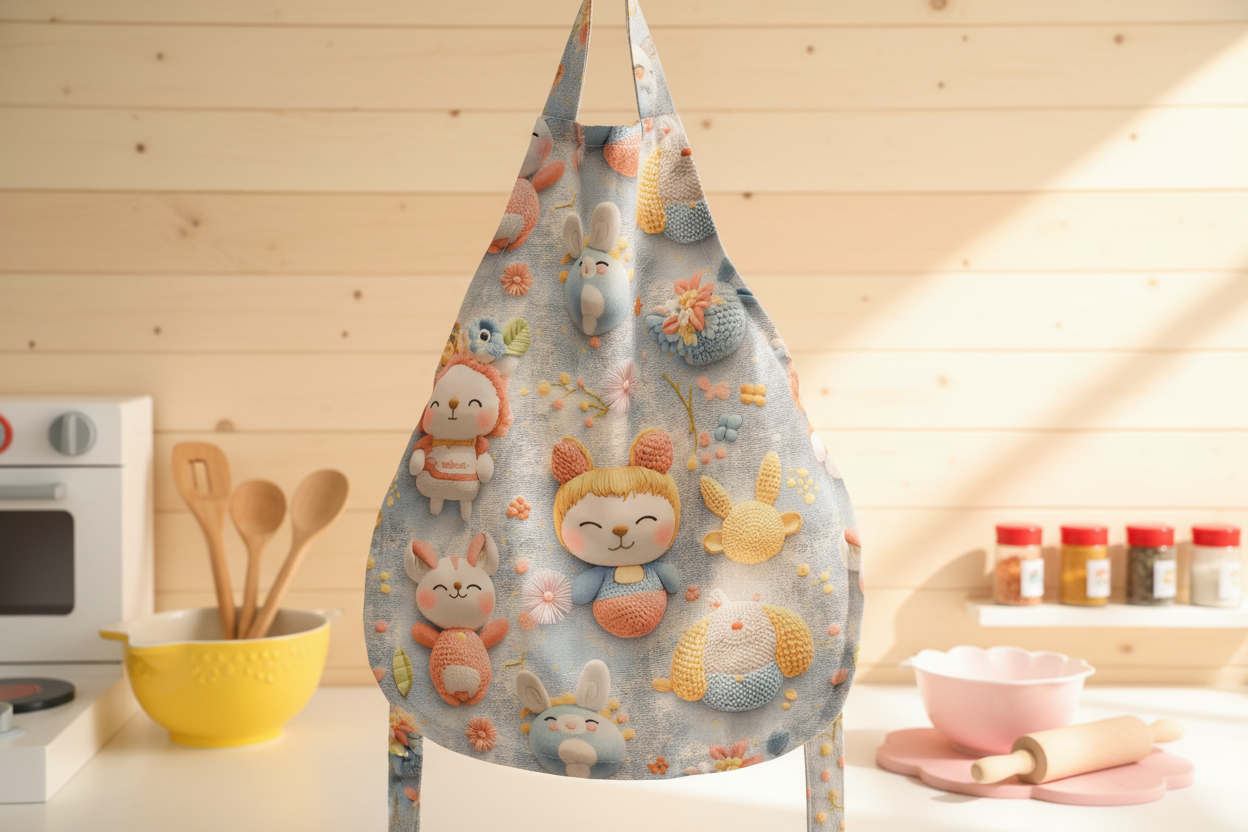 Bavette imperméable bébé/enfant - Joli motif