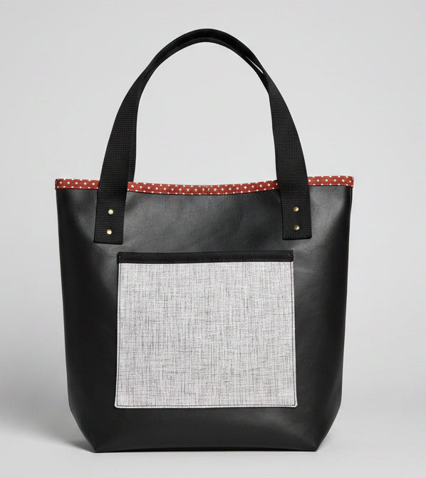 Grand sac Cabas en simili cuir
