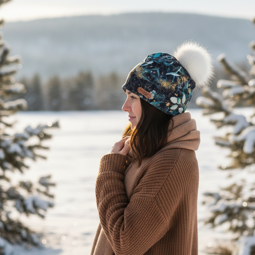 Tuque en tissu doublé micro-polar