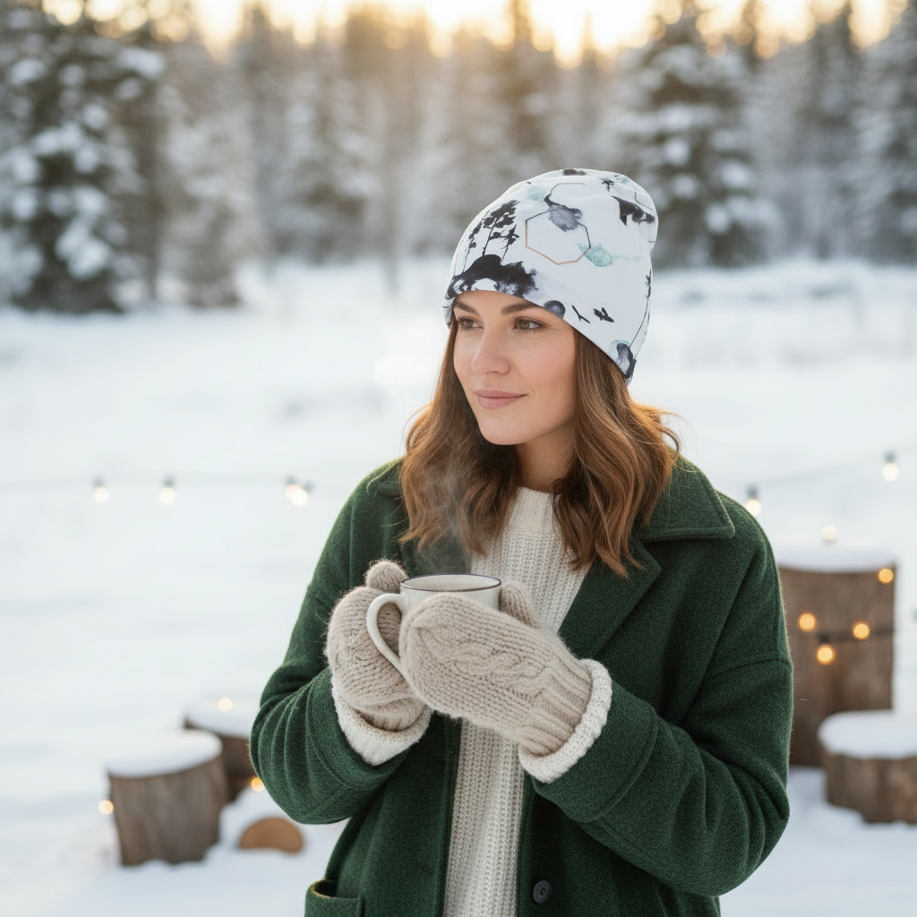 Tuque en tissu doublé micro-polar