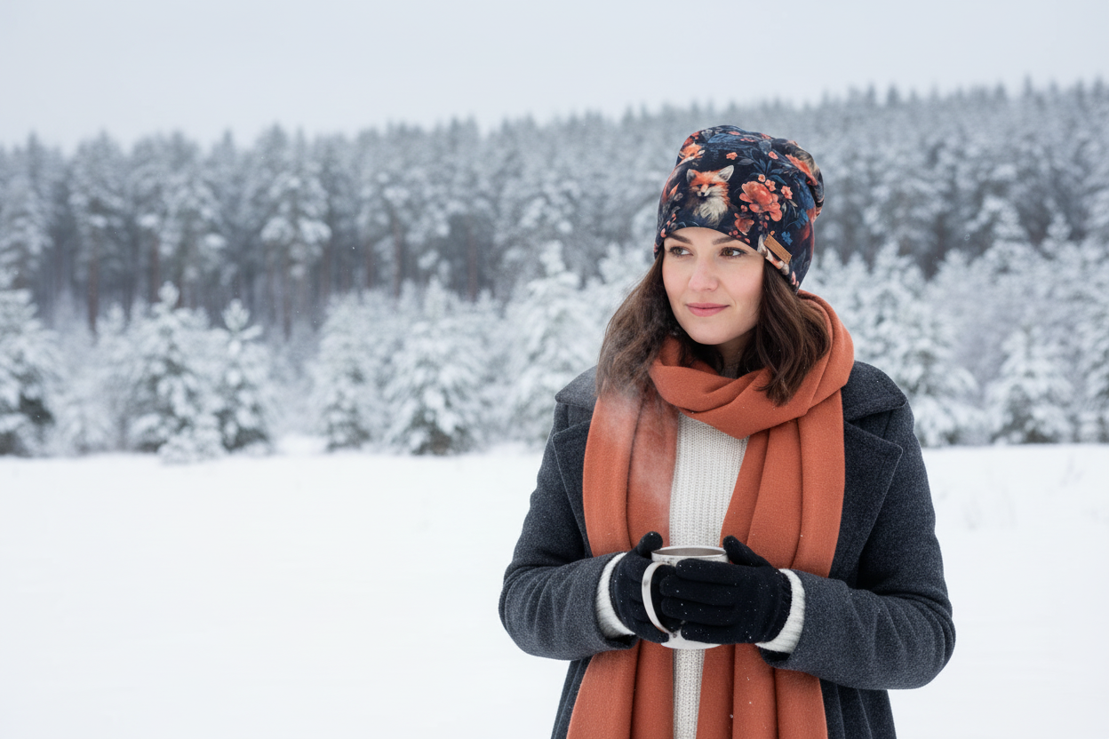 Tuque en tissu doublé micro-polar