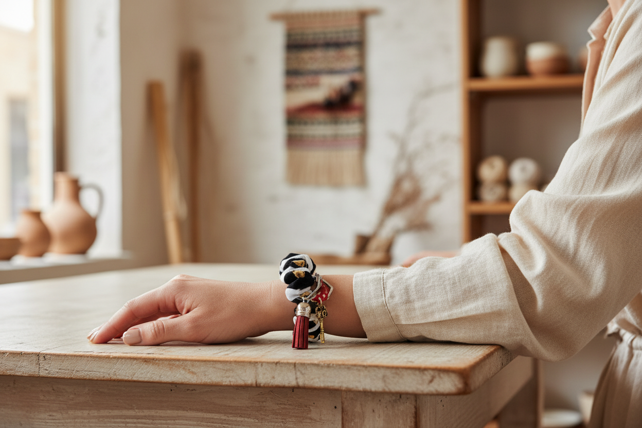 Porte-clé -bracelet extensible