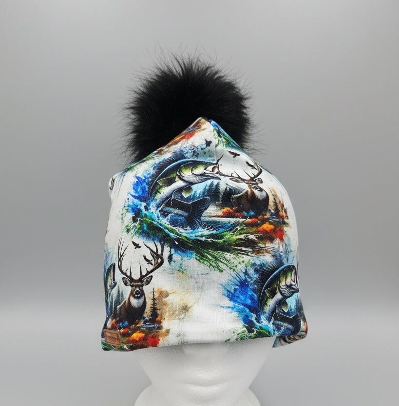 Tuque en tissu doublé micro-polar