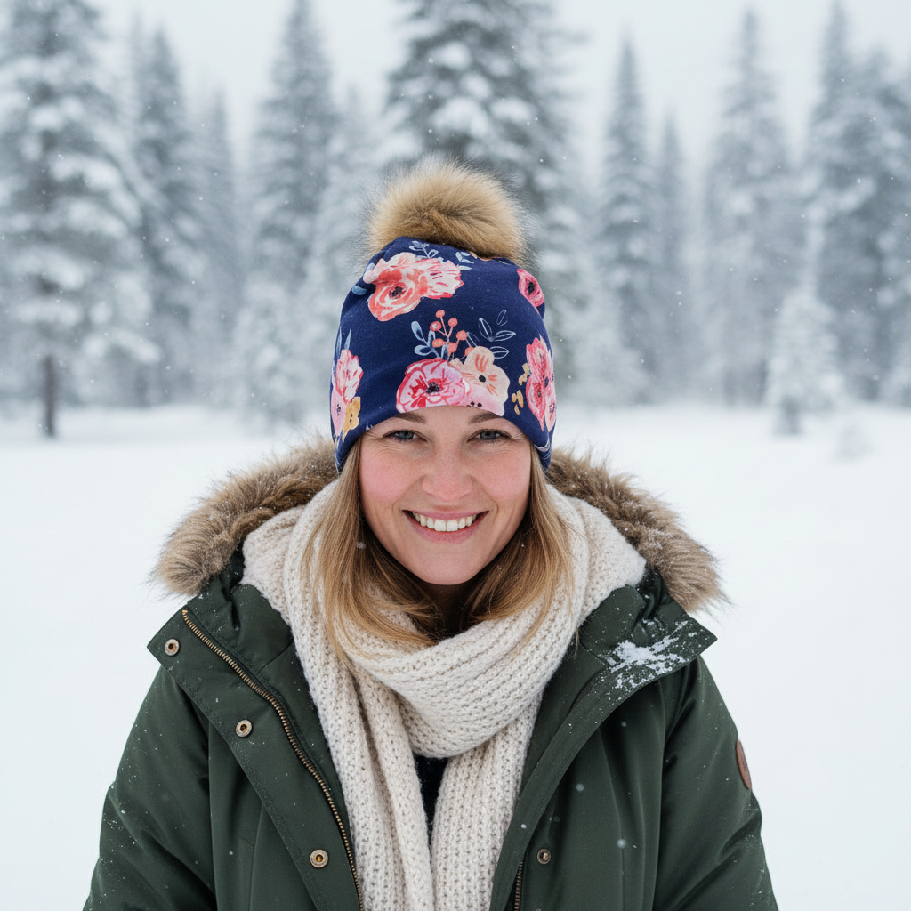 Tuque en tissu doublé micro-polar