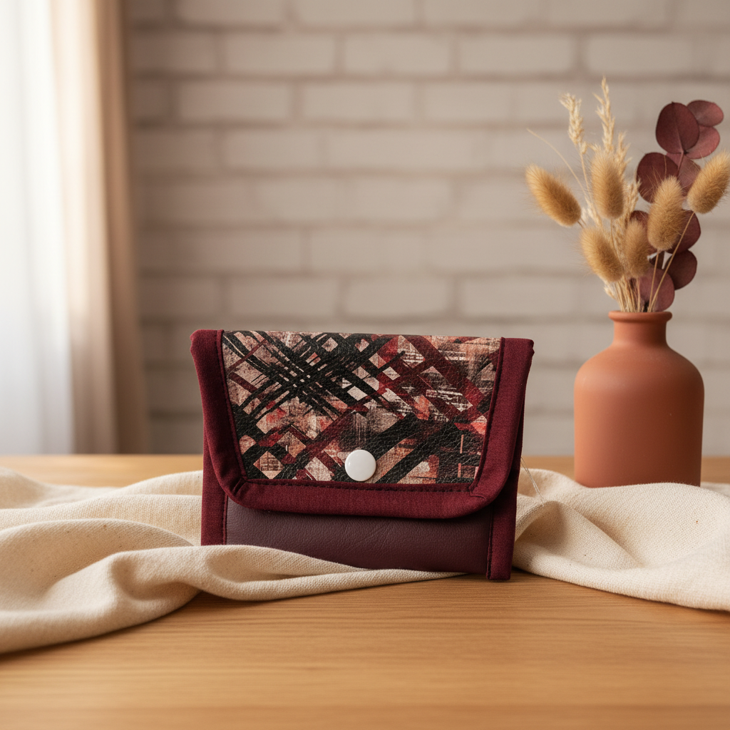 Petit porte-monnaie en simili cuir