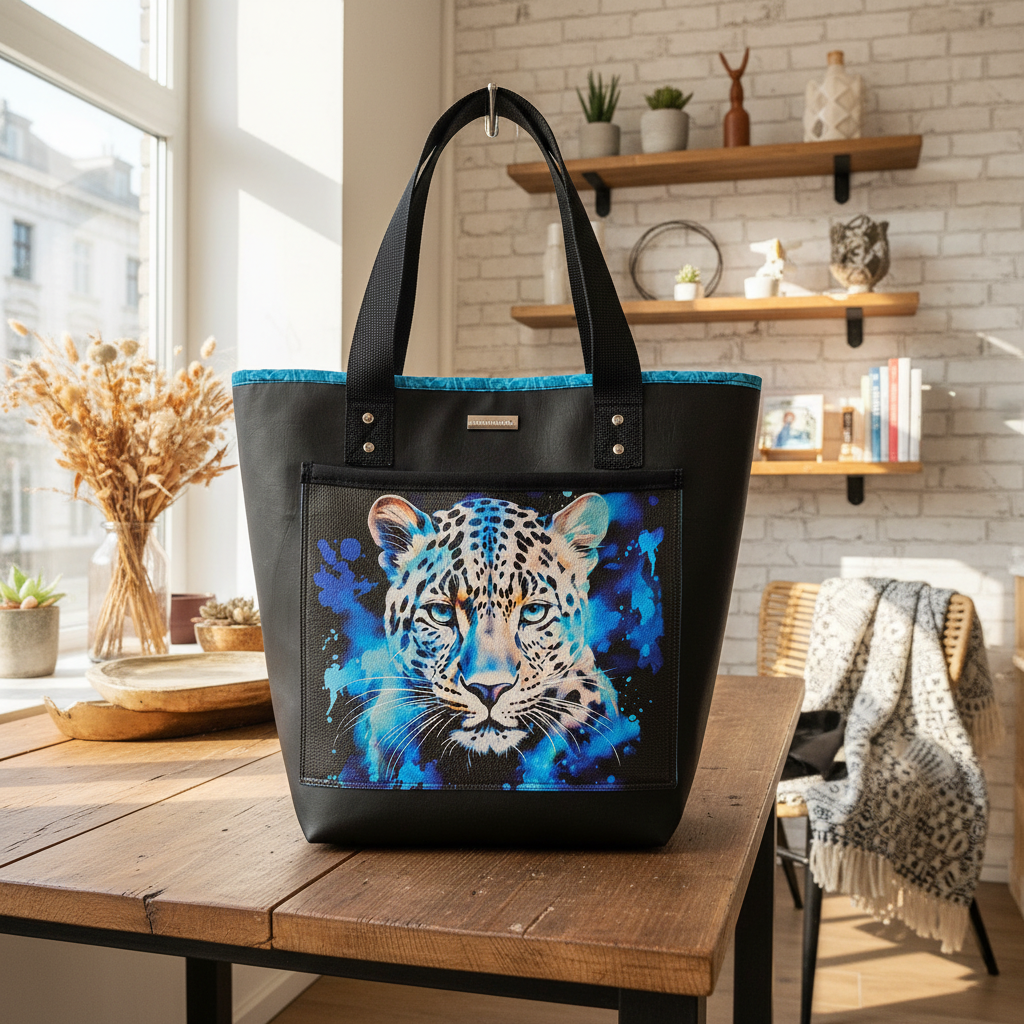 Grand sac Cabas en simili cuir
