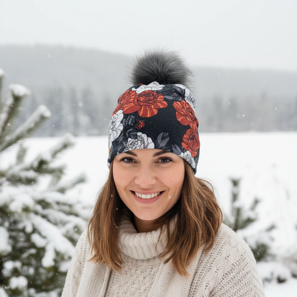 Tuque en tissu doublé micro-polar