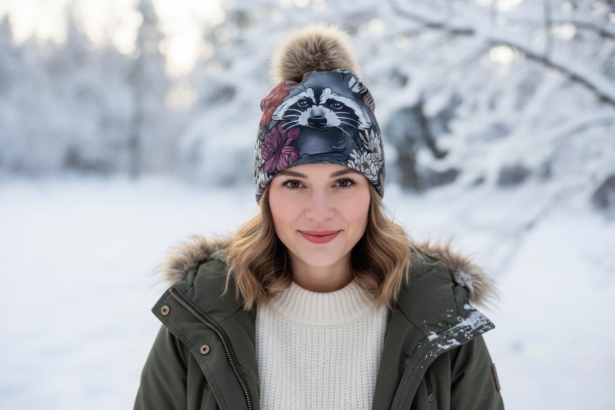 Tuque en tissu doublé micro-polar