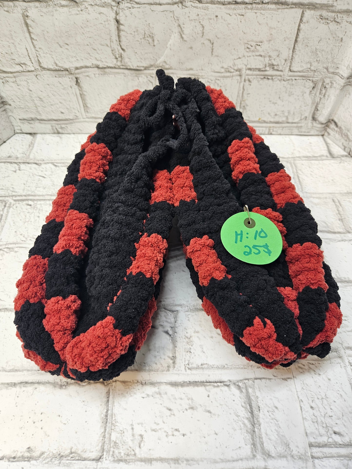 Pantoufles en laine tricotées–Homme 10