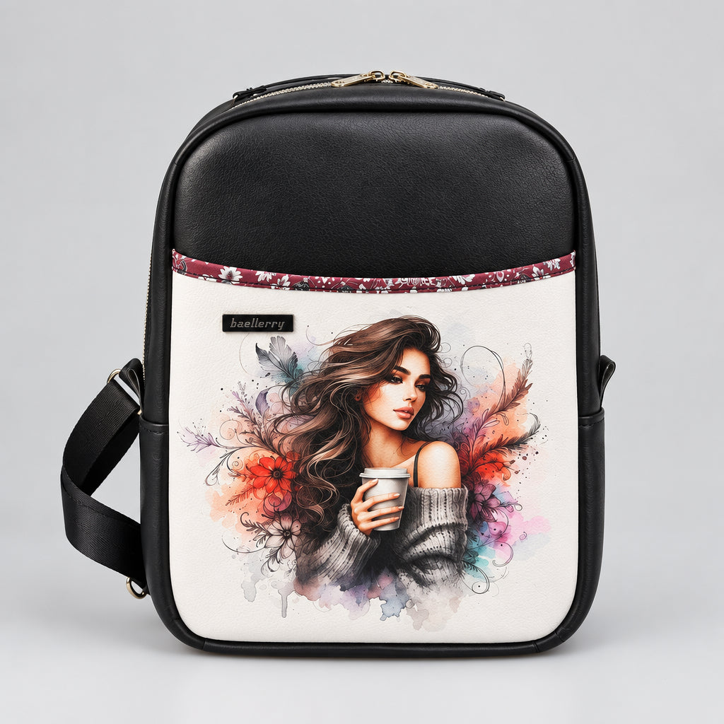 Sac à dos sacoche en simili cuir