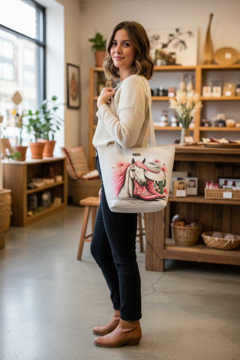 Sac à l'épaule en simili cuir - Format moyen