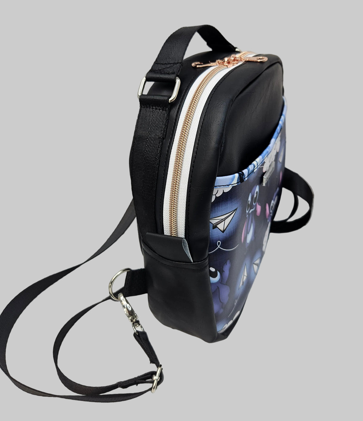 Sac à dos sacoche en simili cuir (Moyen)