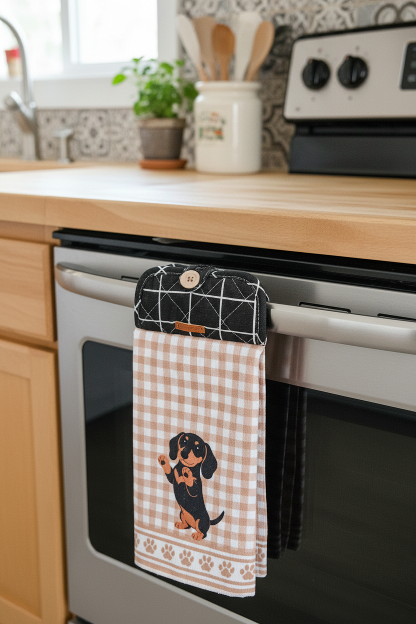 Essuie-Main avec Bouton - Attache Pratique