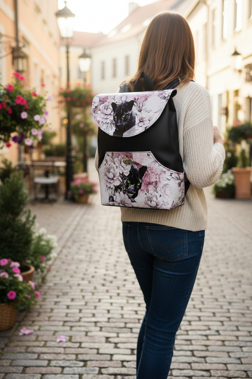 Sac à dos sacoche en simili cuir
