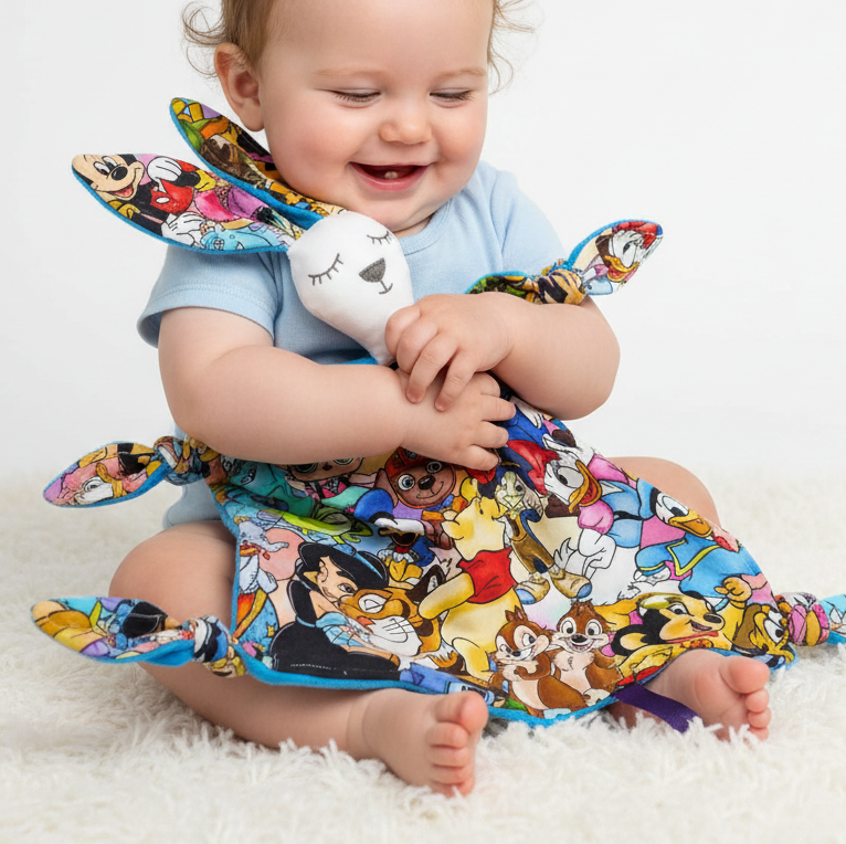 Mini Doudou avec Attache-Suce