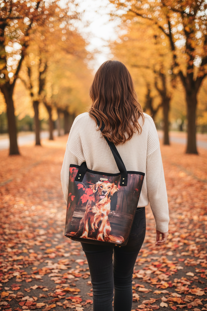 Grand sac Cabas en simili cuir