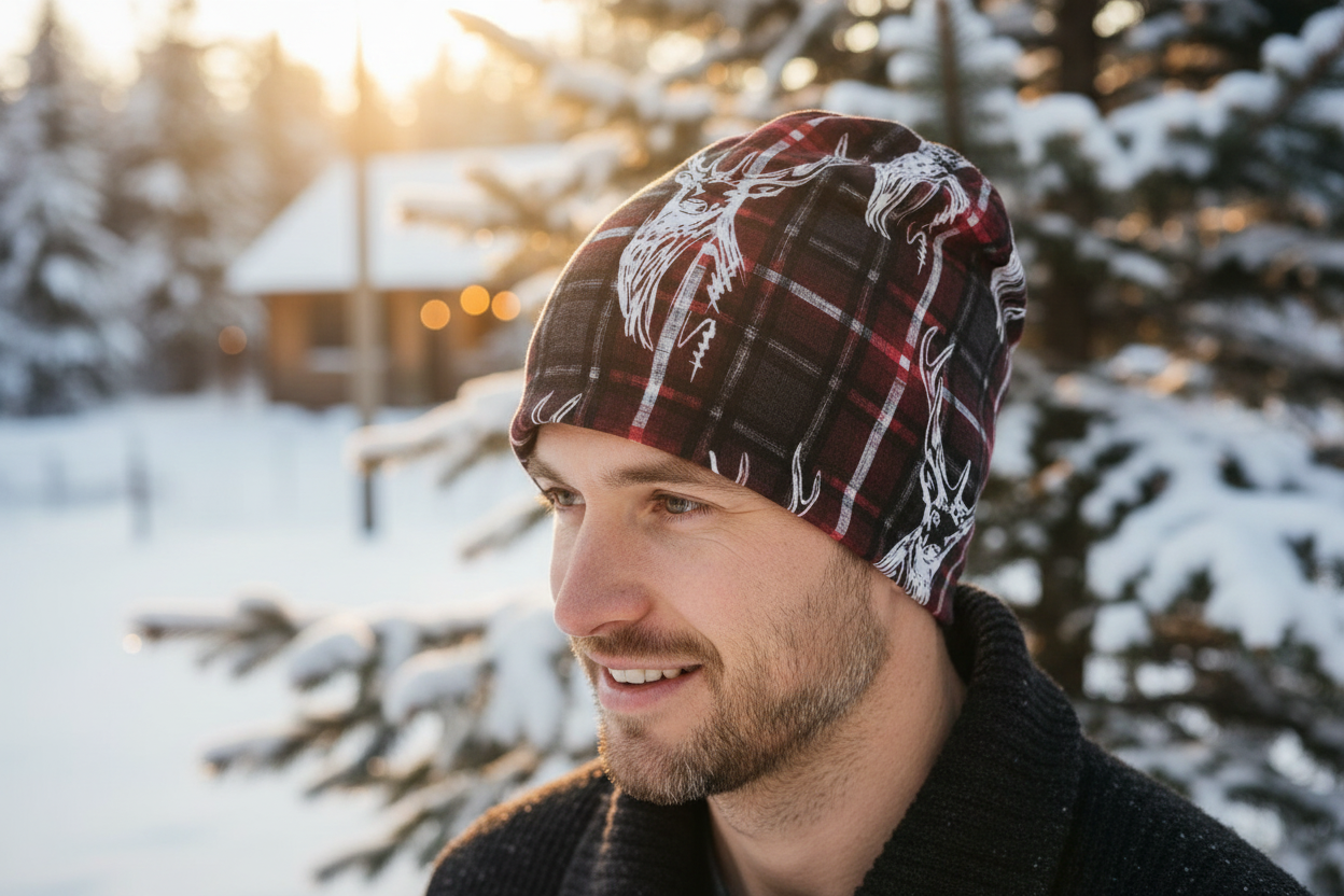 Tuque en tissu doublé micro-polar